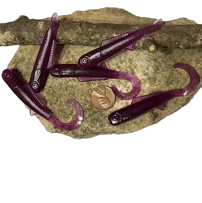 Family Fishin 2 1/2-inch Swimming Minnow in Dark Purple for crappie and bass